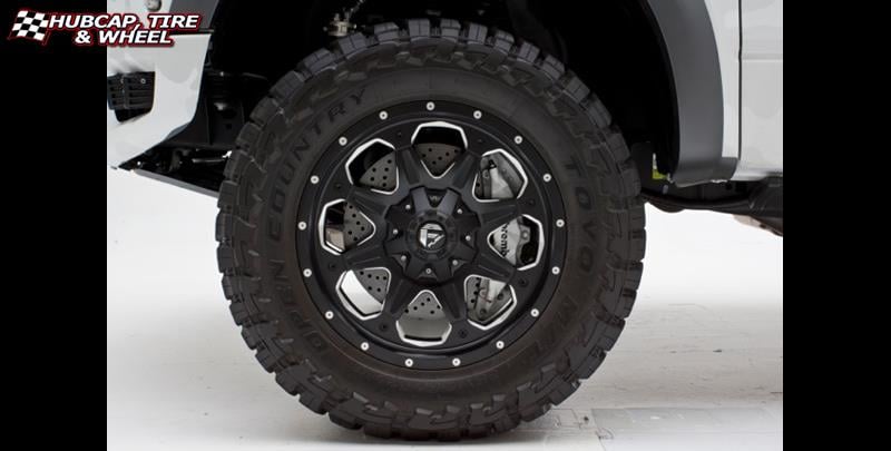 vehicle gallery/ford f 150 fuel boost d534 0X0  Matte Black & Milled wheels and rims